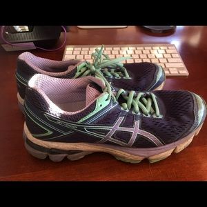 Asics GT 1000 Purple Teal Running Athletic Shoe